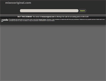 Tablet Screenshot of misexoriginal.com